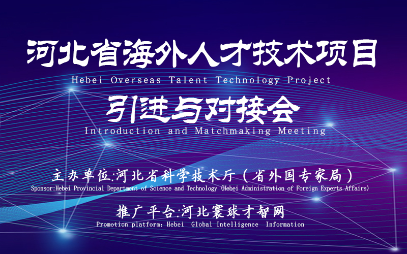 2022年河北省海外人才技术项目发布和对接会